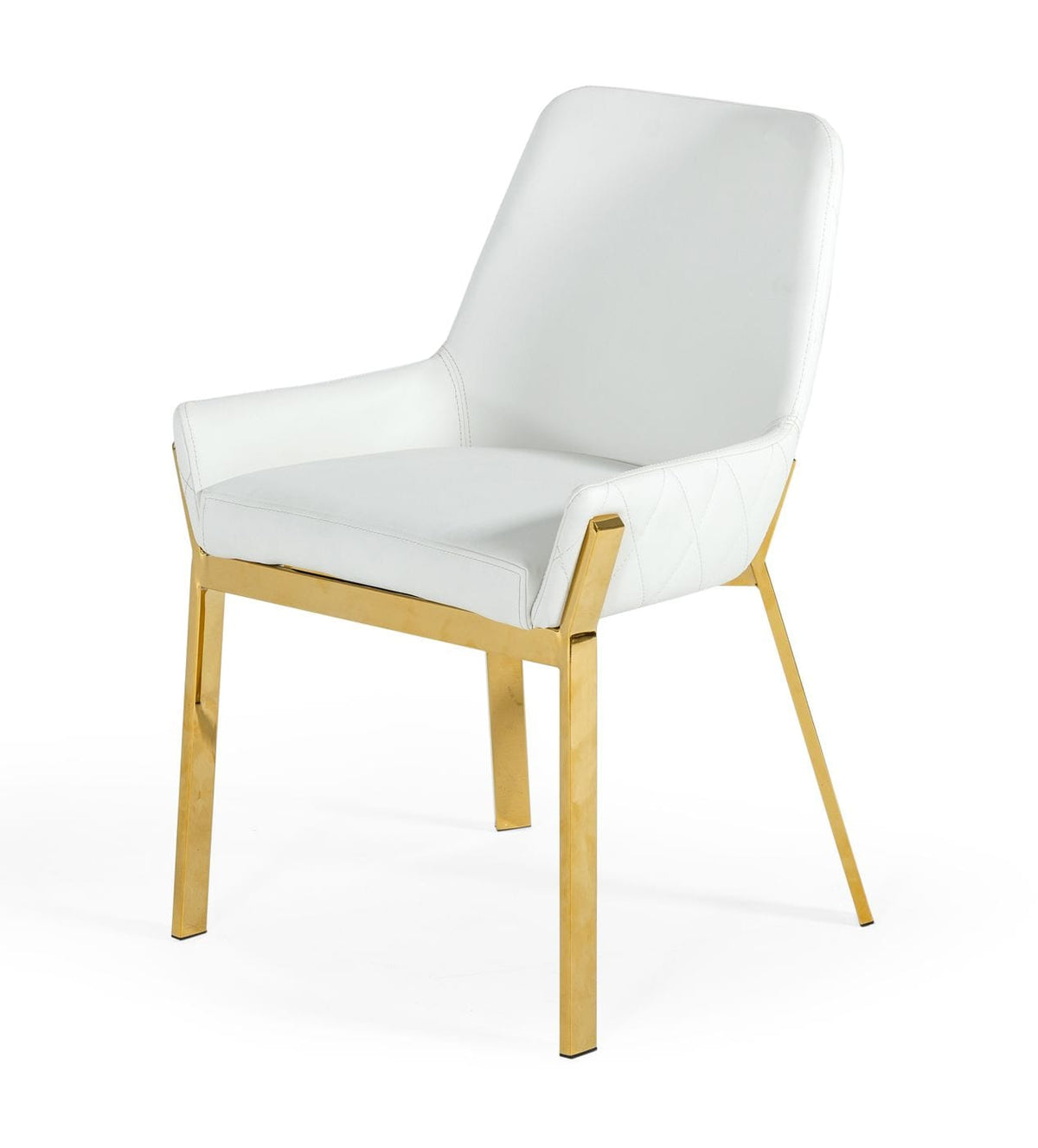 Modrest Ganon Modern White & Gold Dining Chair By VIG Furniture