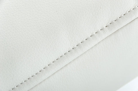 Modrest Xane Contemporary White & Brushed Stainless Steel Bench Model VGGAGA-8648BE-WHT-B