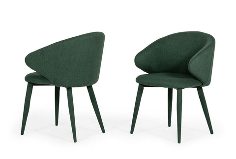 Modrest Keller Modern Green Dining Chair (Set Of 2) Model VGSWSFC459-GRN-A-DC