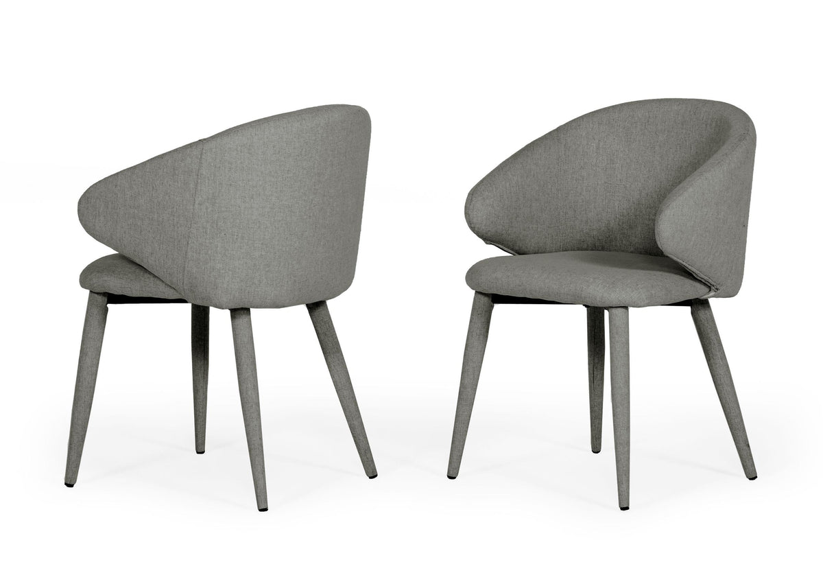 Modrest Keller Modern Grey Dining Chair (Set of 2) By VIG Furniture