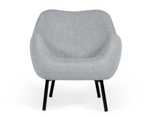 Modrest Peyton Modern Grey Fabric Accent Chair Model VGSWSAC336-GRY-CHAIR