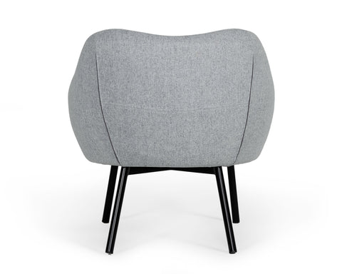 Modrest Peyton Modern Grey Fabric Accent Chair Model VGSWSAC336-GRY-CHAIR