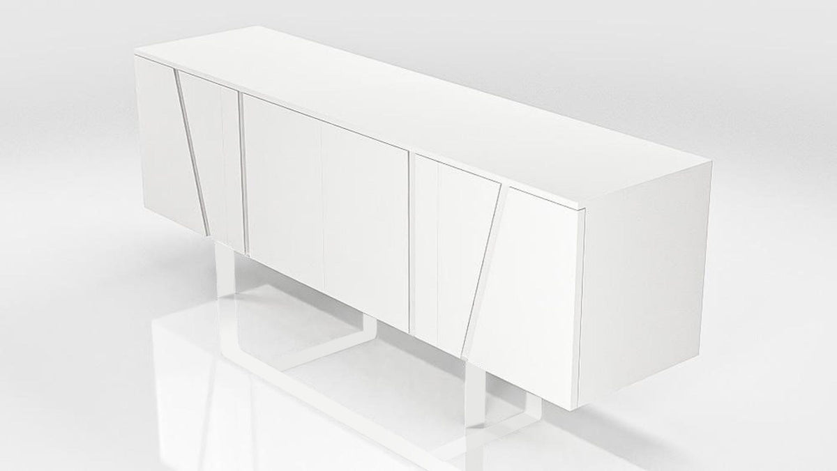 Modrest Mario Modern White Veneer Buffet Model VGBBMK1802SB-WHT-BUF