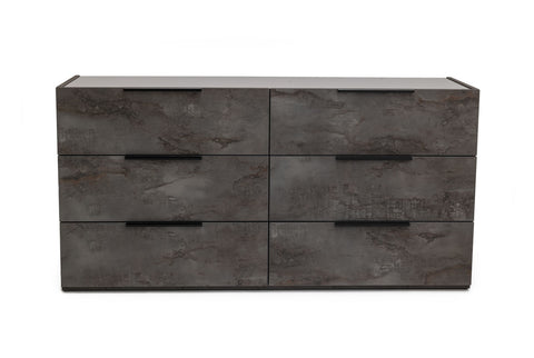 Nova Domus Ferrara Modern Volcano Oxide Grey 4 Piece Bedroom Set Model VGACFERRARA-4PC-SET
