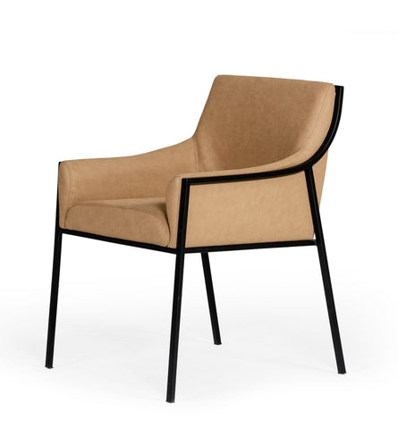 Modrest Raul Modern Suede Tan Dining Chair By VIG Furniture