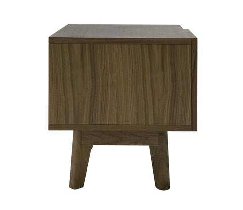 Modrest Abelard Mid Century Walnut Nightstand Model VGBBMB1707-NS