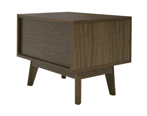 Modrest Abelard Mid Century Walnut Nightstand Model VGBBMB1707-NS