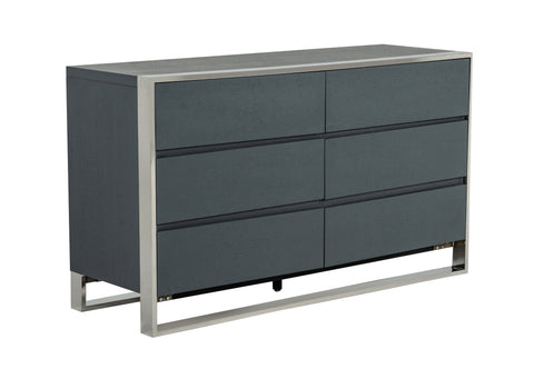 Modrest Jolene Modern Grey Bedroom Set Model VGBBMA2013-SET