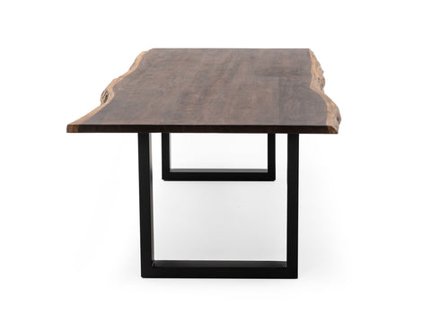 Modrest Taylor X Large 102" Modern Live Edge Wood Dining Table Model VGEDPRO226005-BRN-DT