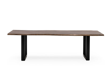 Modrest Taylor X Large 102" Modern Live Edge Wood Dining Table Model VGEDPRO226005-BRN-DT