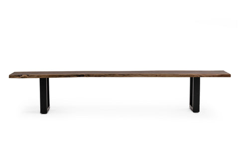 Modrest Taylor X Large 102" Modern Live Edge Dining Bench Model VGEDPRO260006-BRN-BN