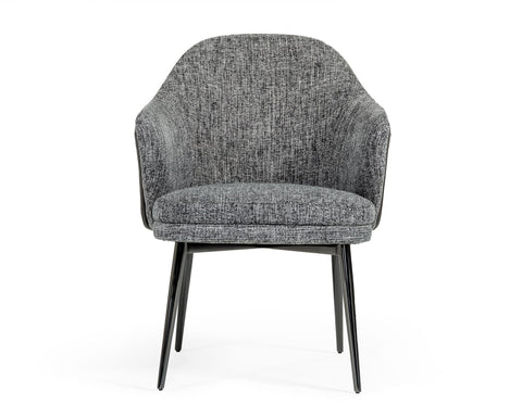 Modrest Cora Modern Grey Fabric & Leatherette Dining Chair By VIG Furniture