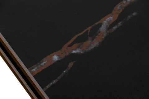 Modrest Fritz Modern Black Extendable Ceramic Dining Table Model VGNSGD8767-BLK-DT