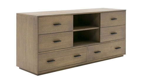 Nova Domus Fantasia Contemporary Walnut Dresser Model VGWDHL-W03-DRS-LTWLT