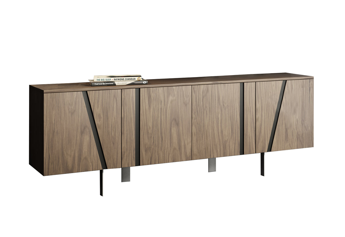 Modrest Mario Modern Walnut Veneer Buffet Model VGBBMK1802SB-WAL-BUFX