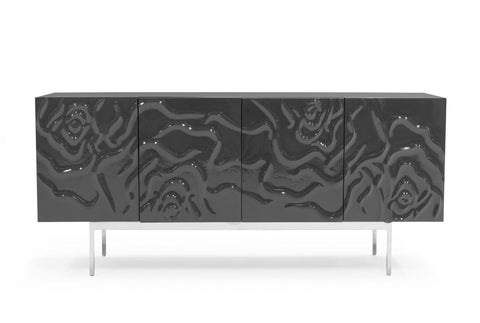 Modrest Gwen Modern Grey High Gloss Buffet Model VGVCG2007-GS-GRY-BUF