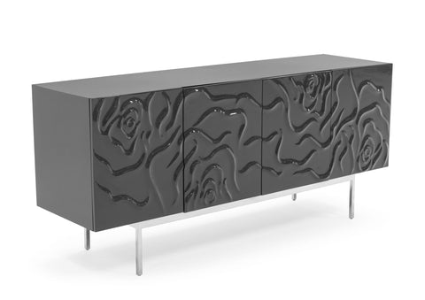 Modrest Gwen Modern Grey High Gloss Buffet Model VGVCG2007-GS-GRY-BUF