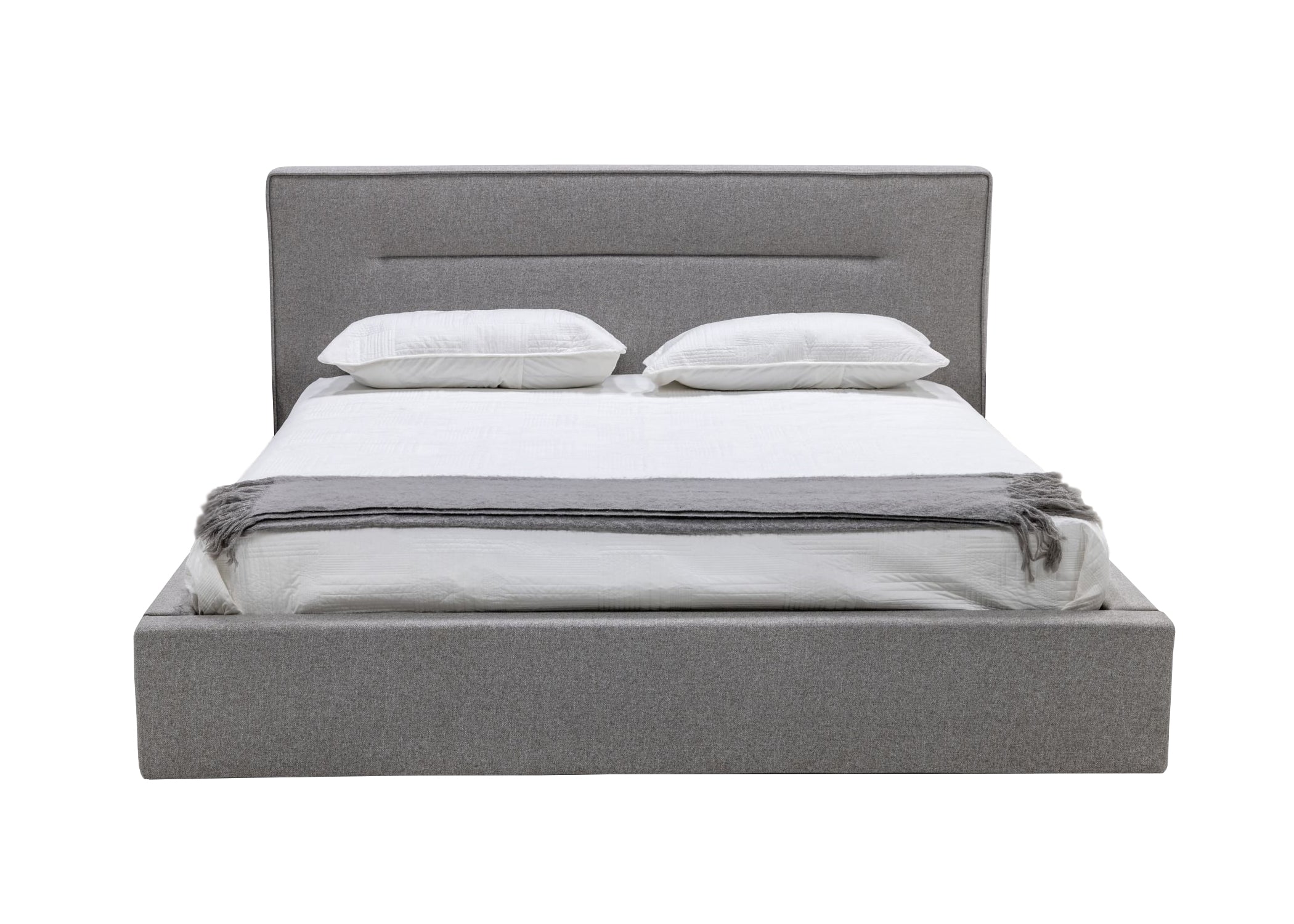 Nova Domus Juliana Italian Modern Grey Upholstered Bed Model VGACJULIANA-GRY-BED