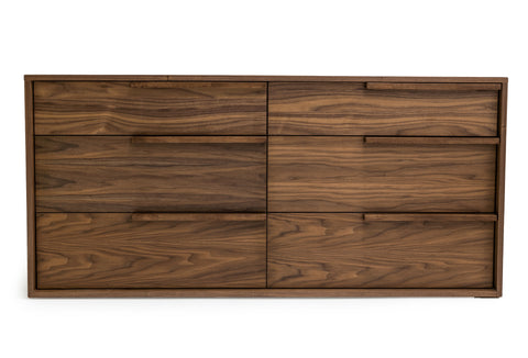 Modrest Amberlie Modern Walnut Dresser Model VGMABR-96-WAL-DRS
