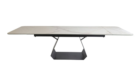 Modrest Howell Modern White Ceramic Extendable Dining Table Model VGYFDT8895-WHT-DT