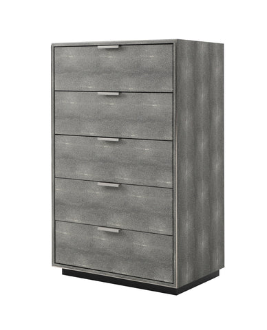 Modrest Dynasty Modern Shagreen Chest Model VGVCJ2108-5H-GRY-CHEST
