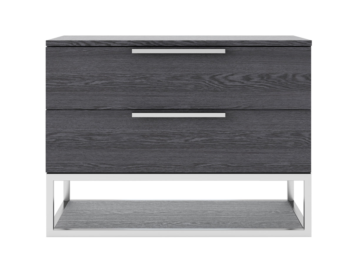 Modrest Heloise Contemporary Grey Elm Nightstand Model VGBBMB1502-GRY-NS