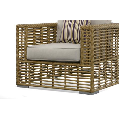Renava Ko Tao - Outdoor Beige + Wicker Lounge Chair