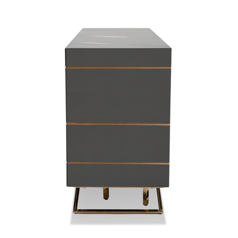 Modrest Katzu Modern Grey And Rose Gold Buffet Model VGVC-G2127-GRY