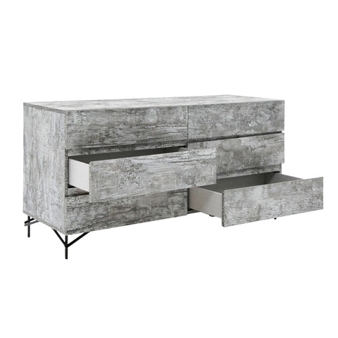 Nova Domus Aria Italian Modern Multi Grey With Texture Dresser Model VGAC-ARIA-DRESSER