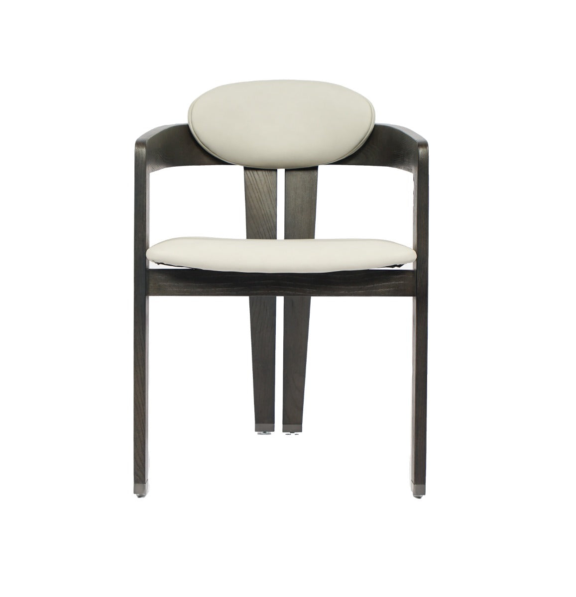 Modrest Thorne Light Grey and Dark Grey Arm Dining Chair By VIG Furniture