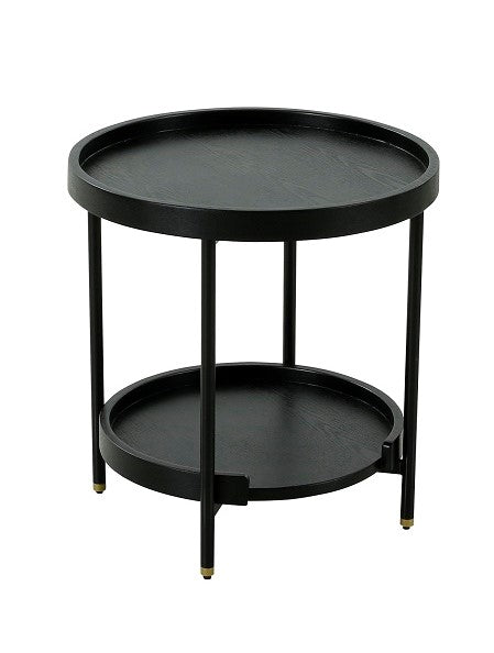 Modrest Mitchell Black Iron Round End Table Model VGOD-LZ-267E-BLK