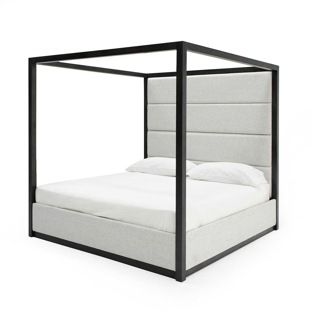 Modrest Manhattan Contemporary Canopy Grey Bed Eastern Model VGMA-BR-127-BED-EK