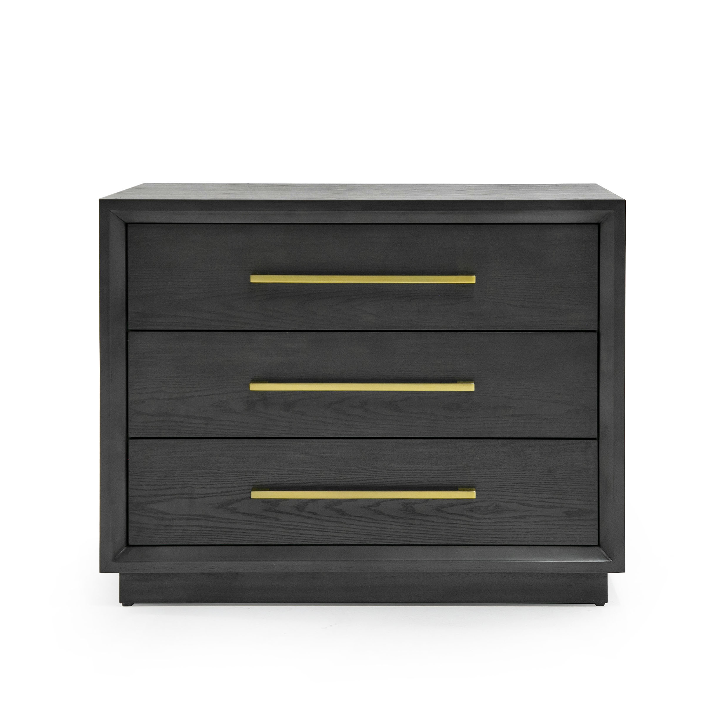 Modrest Manhattan Contemporary Grey And Gold Nightstand Model VGMA-BR-127-NS