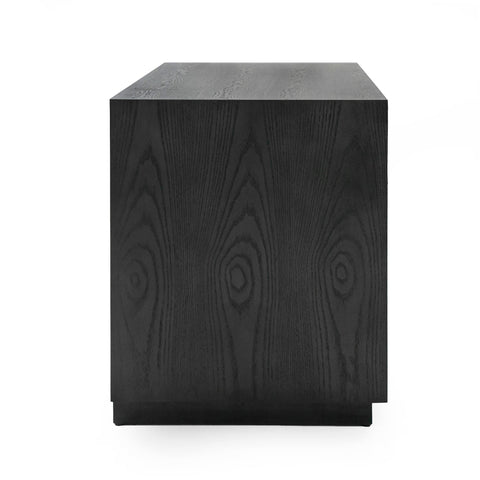 Modrest Manhattan Contemporary Grey and Gold Nightstand
