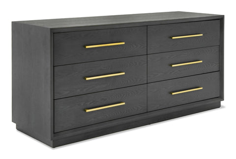 Modrest Manhattan Contemporary Grey And Gold Dresser  Model VGMA-BR-127-DR