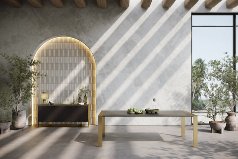 Modrest Modern Fauna Wenge And Brass Buffet Model VGBB-BN-2M-BWB-BUF