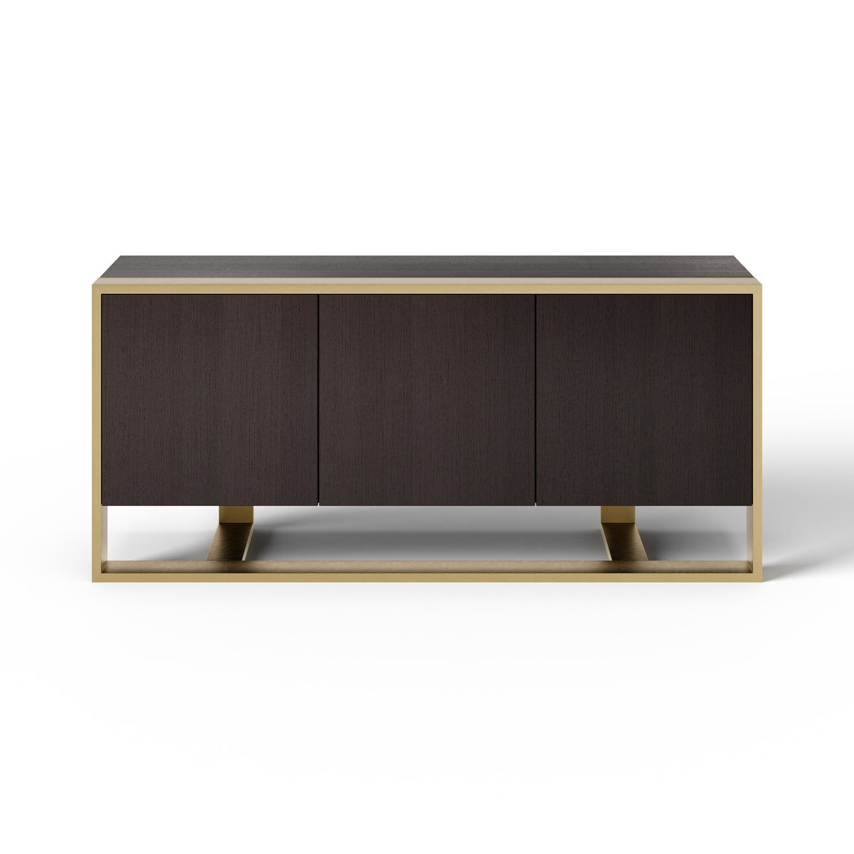 Modrest Modern Fauna Wenge And Brass Buffet Model VGBB-BN-2M-BWB-BUF