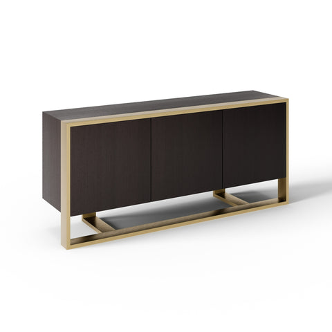 Modrest Modern Fauna Wenge And Brass Buffet Model VGBB-BN-2M-BWB-BUF
