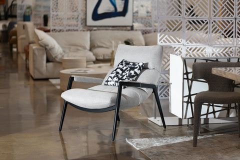 Modrest Modern Homer Accent Grey Fabric Chair Model VGBN-EC-239-G-CH