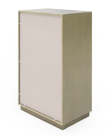 Modrest Nixa Modern Wide Birch & Brushed Bronze Chest Model VGVC-J1909-5H-L-BIR