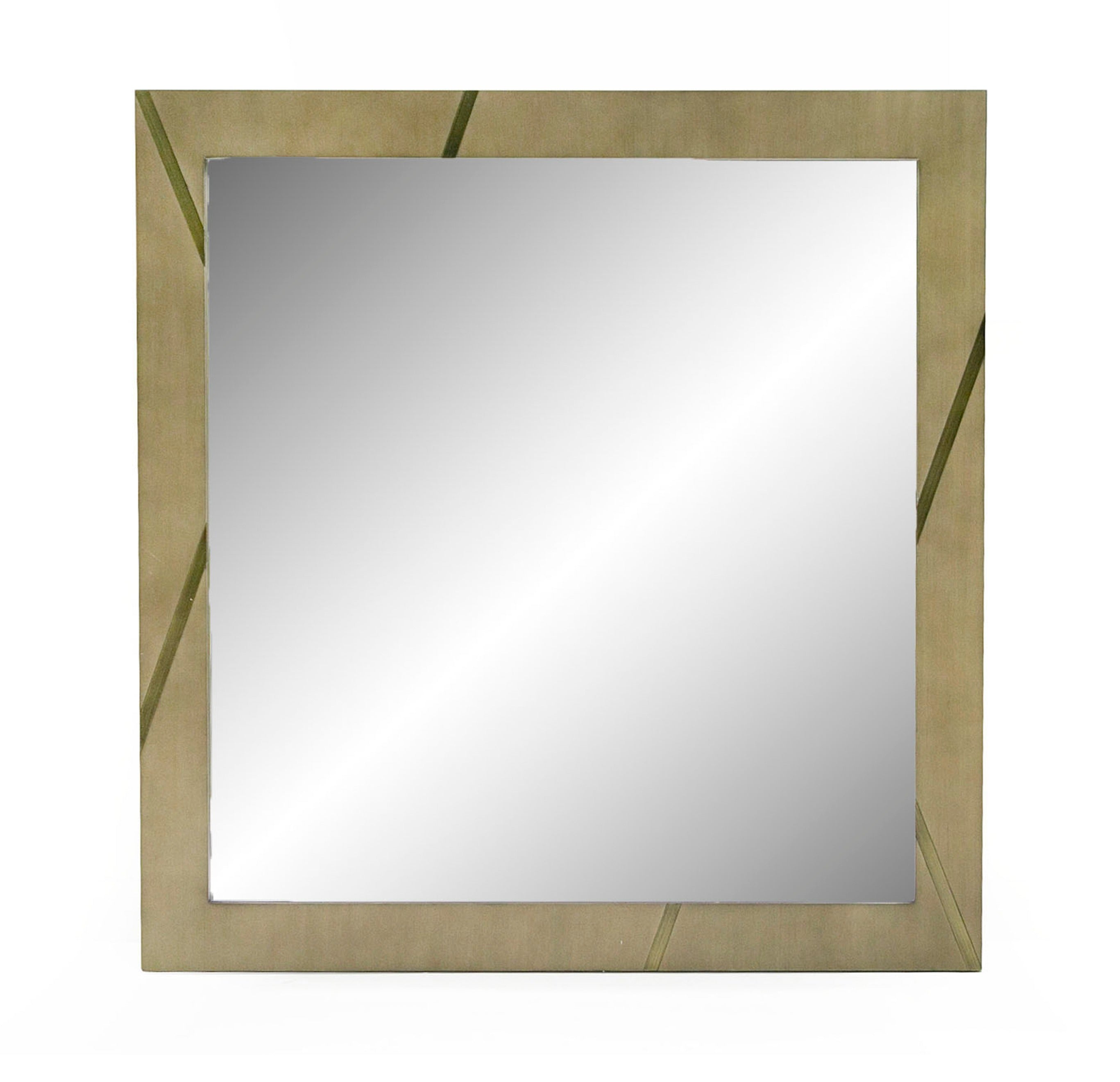 Modrest Nixa Modern Birch & Brushed Bronze Mirror Model VGVC-J1909-M-L-BIR