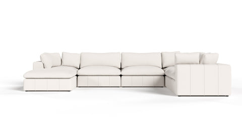 Divani Casa Vicki Modern Off White Fabric Modular Sectional Model VGKV-KF.8033-MOD-IVORY