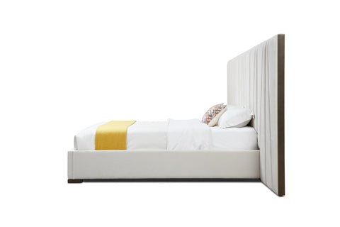 Modrest Nixa Modern Beige Velvet & Brushed Bronze & Birch Bed With Nightstands Eastern Model VGVC-BD1909-BED-NS-BGE-eastern-1