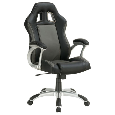 Coaster Roger Adjustable Height Office Chair Black and Grey Model 800046