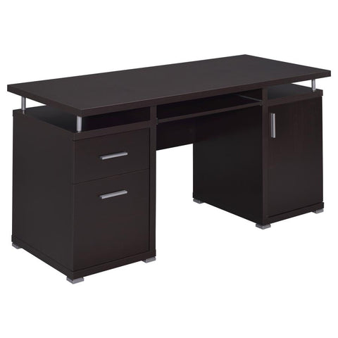Coaster Tracy 2-drawer Computer Desk Cappuccino Model 800107