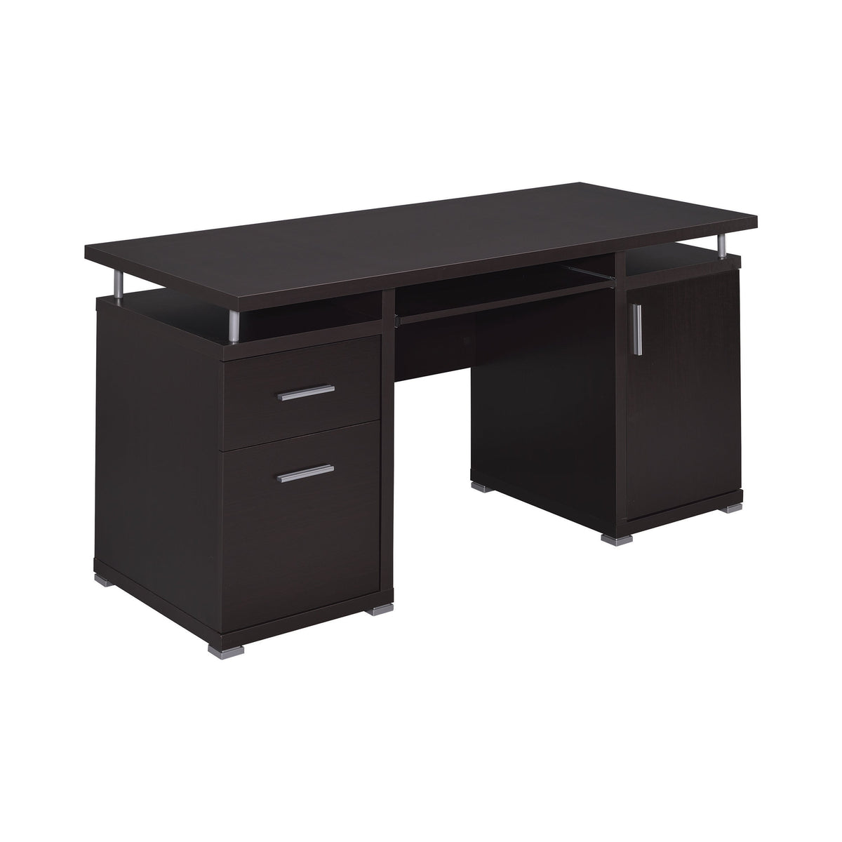 Coaster Tracy 2-drawer Computer Desk Cappuccino Model 800107
