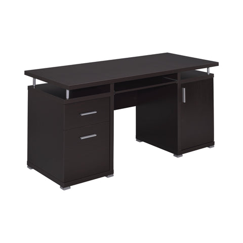 Coaster Tracy 2-drawer Computer Desk Cappuccino Model 800107