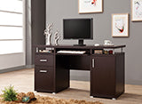 Coaster Tracy 2-drawer Computer Desk Cappuccino Model 800107