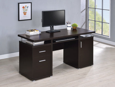 Coaster Tracy 2-drawer Computer Desk Cappuccino Model 800107