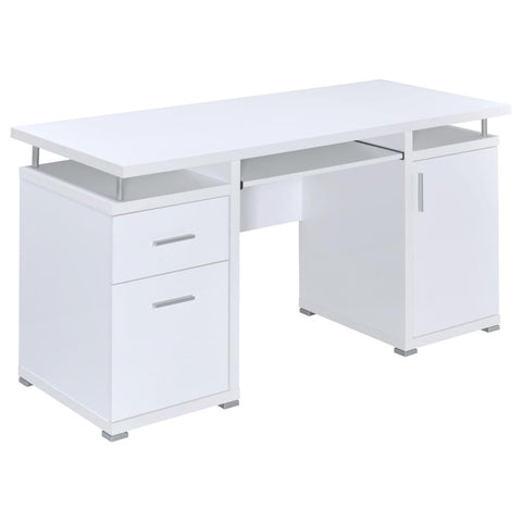 Coaster Tracy 2-drawer Computer Desk White Model 800108